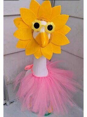 Ballerina Porch Goose Outfit Headpiece Glasses Tutu GOOSE NOT INCLUDED 3 Pieces